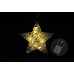 Vánoční dekorace - vánoční hvězda - 25 cm, 10 LED diod