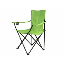 Skládací židle s držákem - světle zelená