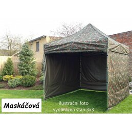 TRADGARD zahradní párty stan PROFI STEEL 3 x 6 m maskáčová