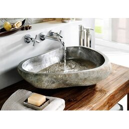 Umyvadlo z přírodního říčního kamene The Lavabo Cut