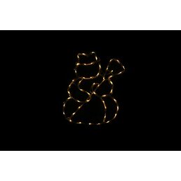 Vánoční LED dekorace do okna - SNĚHULÁK - 40 cm