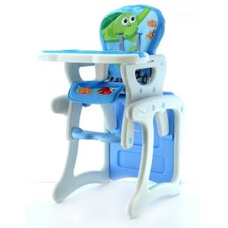 EURO BABY dětská jídelní židlička 2v1 OCEÁN modrá