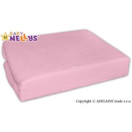 BABY NELLYS nepromokavé prostěradlo 60x120 cm růžová